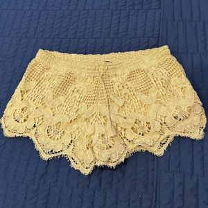 Express crocheted shorts- XS
